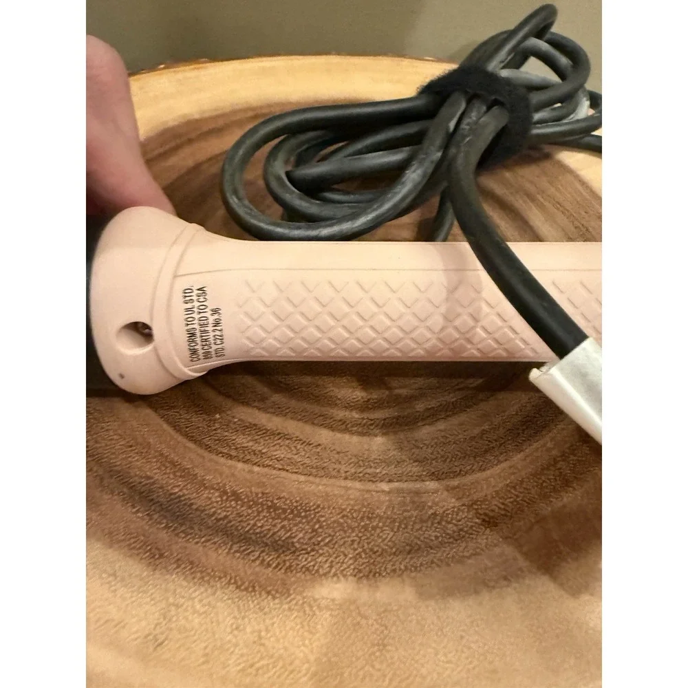 L'ange Hair Ondulé Curling Wand Pink Blush 32mm Titanium Barrel Swivel Cord